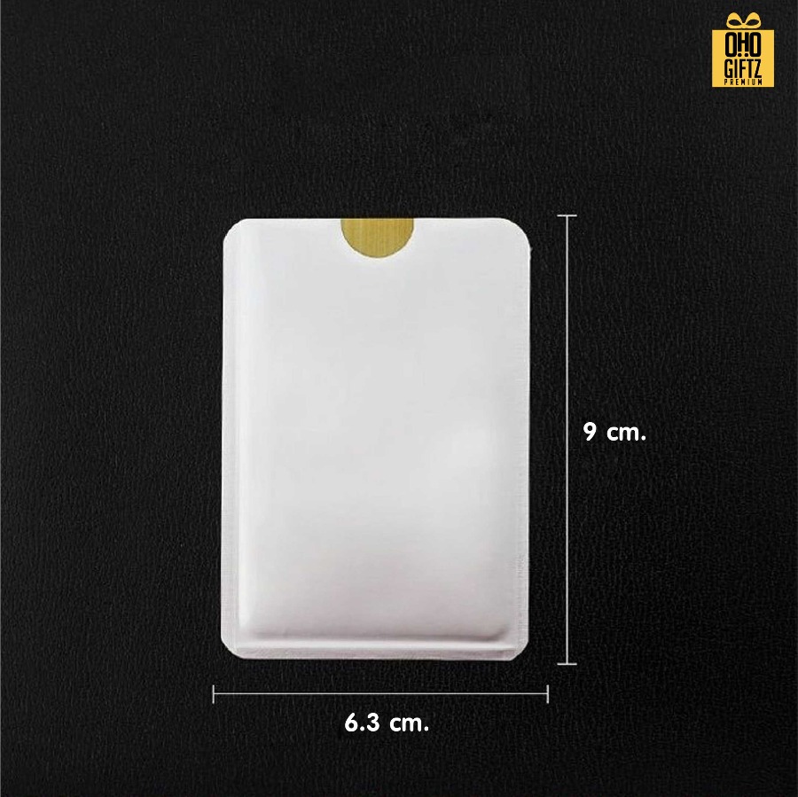 ซองใส่บัตรเครดิตป้องกันการโจรกรรม สกรีนโลโก้ ทำเป็นของพรีเมี่ยมได้