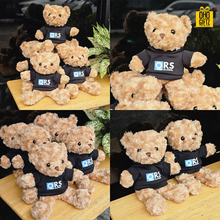 ตุ๊กตาหมี สามารถสั่งทำเสื้อยืด เสื้อโปโล พิมพ์ลายได้ สกรีนโลโก้ ทำเป็นของพรีเมี่ยมได้ 
