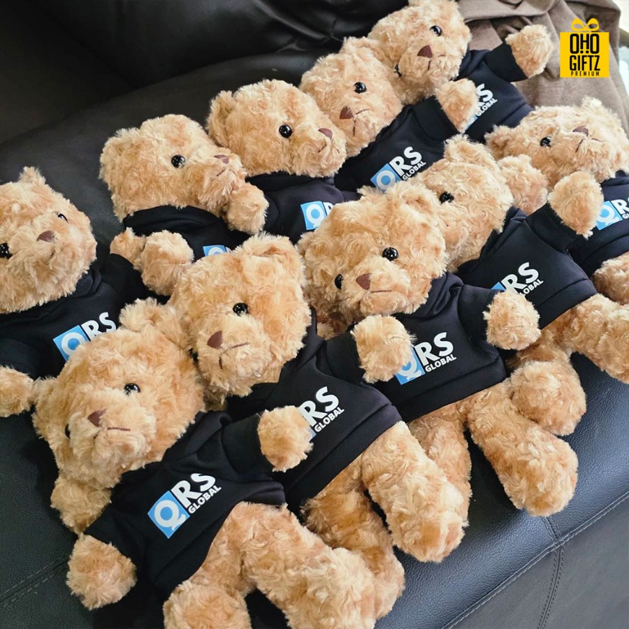 ตุ๊กตาหมี สามารถสั่งทำเสื้อยืด เสื้อโปโล พิมพ์ลายได้ สกรีนโลโก้ ทำเป็นของพรีเมี่ยมได้ 