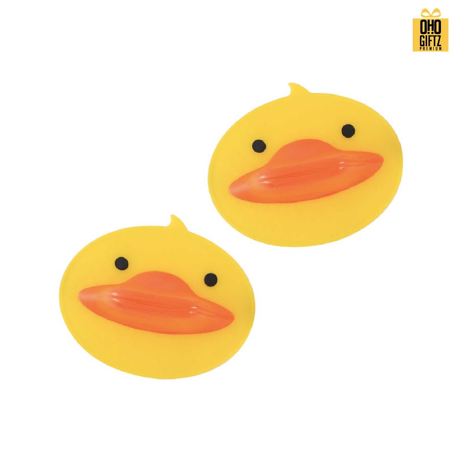 ที่จับของร้อนรูปเป็ด สกรีนชื่อ สกรีนโลโก้ ทำเป็นของพรีเมี่ยมได้