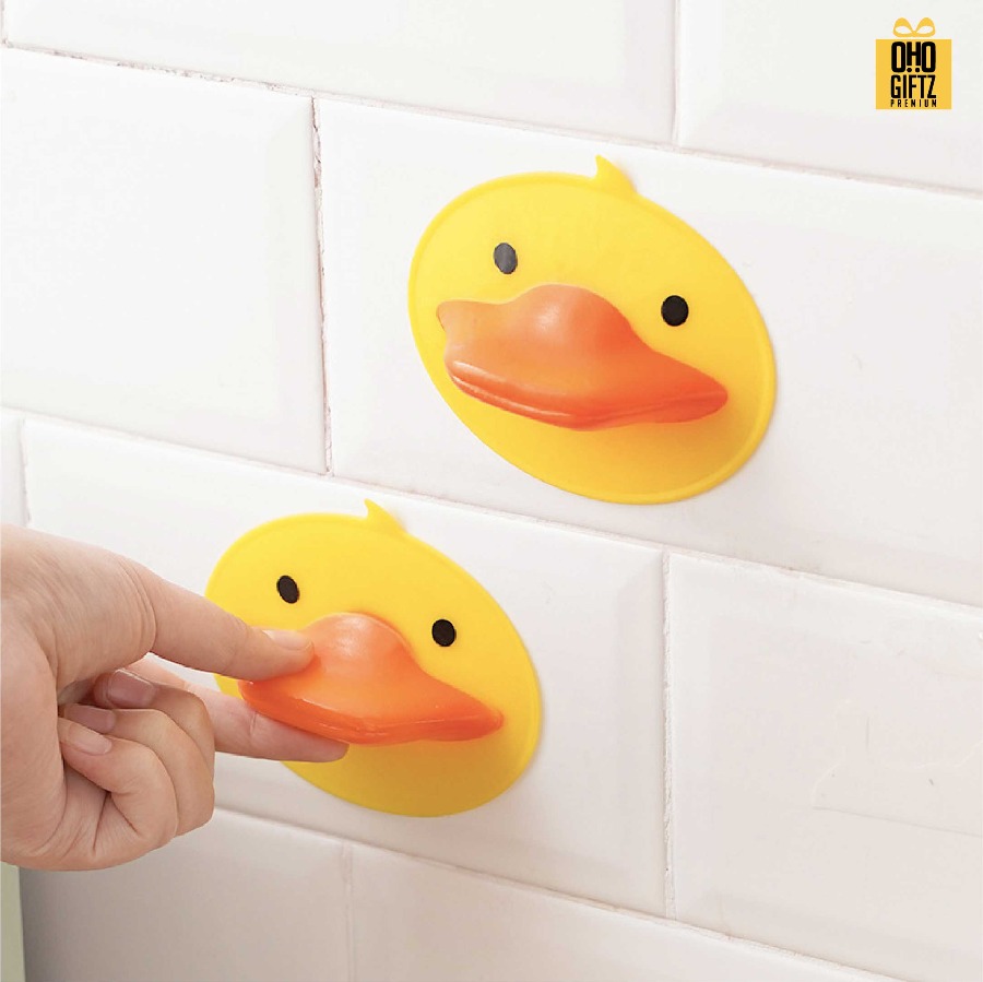 ที่จับของร้อนรูปเป็ด สกรีนชื่อ สกรีนโลโก้ ทำเป็นของพรีเมี่ยมได้