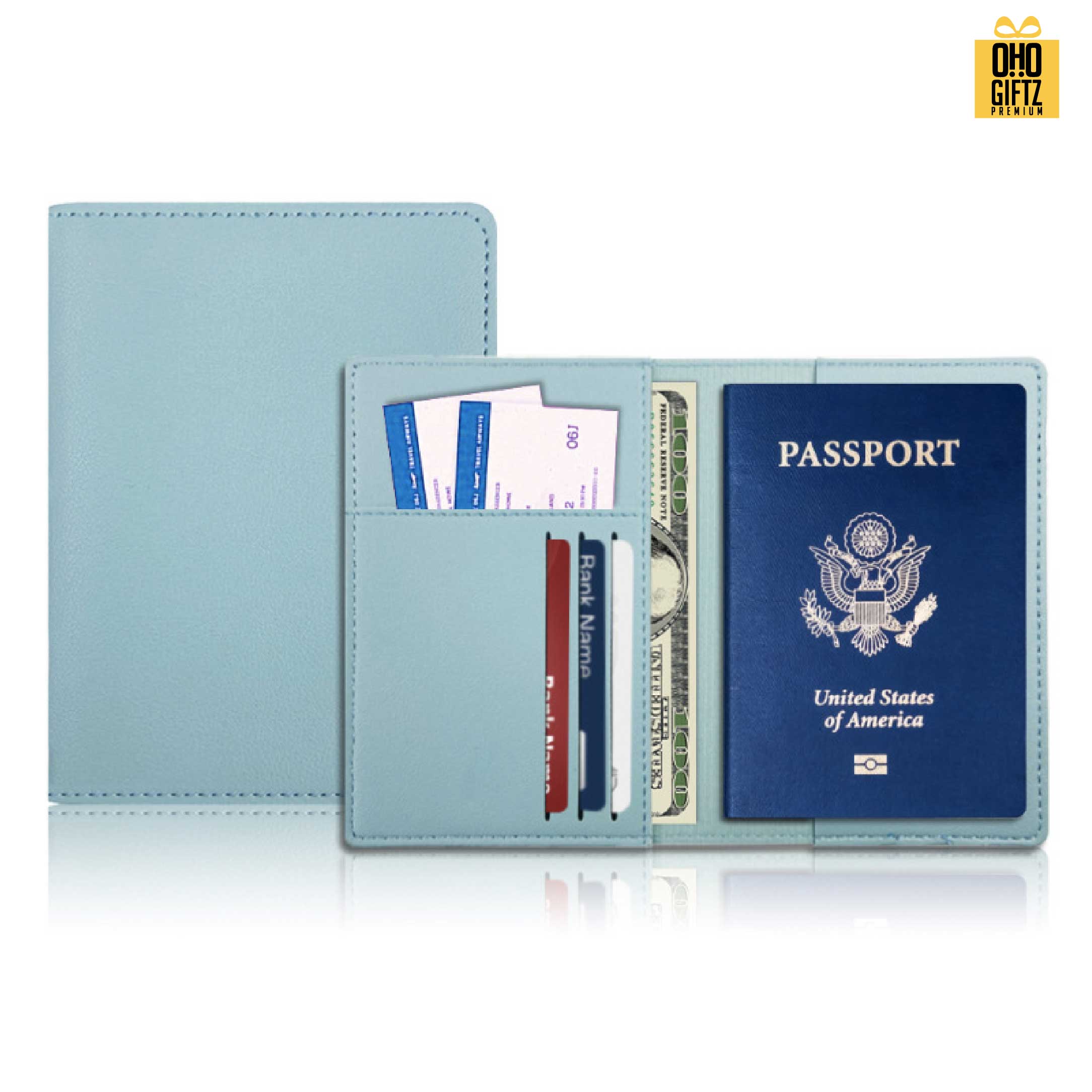 ซองใส่ Passport หนัง PU สกรีนโลโก้ ทำเป็นของพรีเมี่ยม ของที่ระลึก