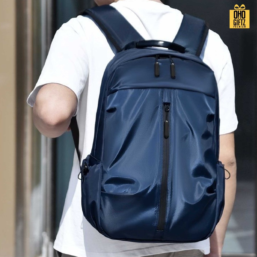 กระเป๋าเป้ใส่ notebook มีช่องเสียบสาย USB ได้ สกรีนโลโก้ ทำเป็นของพรีเมี่ยม ของที่ระลึก