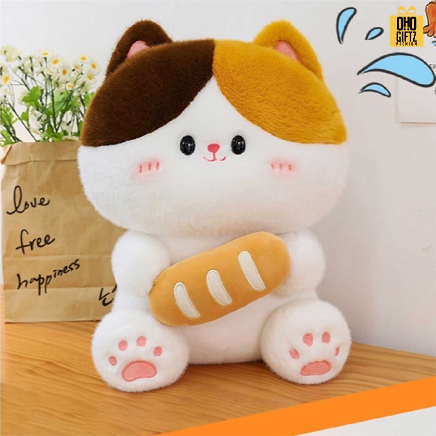 ตุ๊กตาแมวน่ารัก สกรีนโลโก้ ทำเป็นของพรีเมี่ยมได้ 