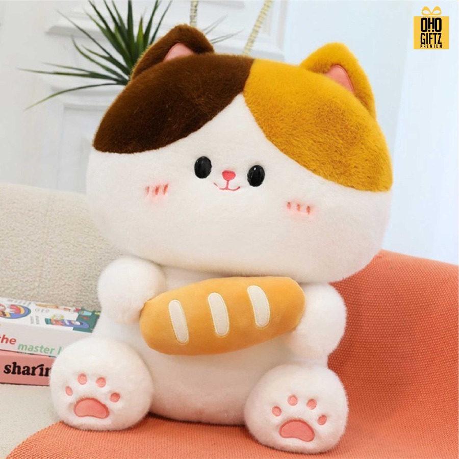 ตุ๊กตาแมวน่ารัก สกรีนโลโก้ ทำเป็นของพรีเมี่ยมได้ 