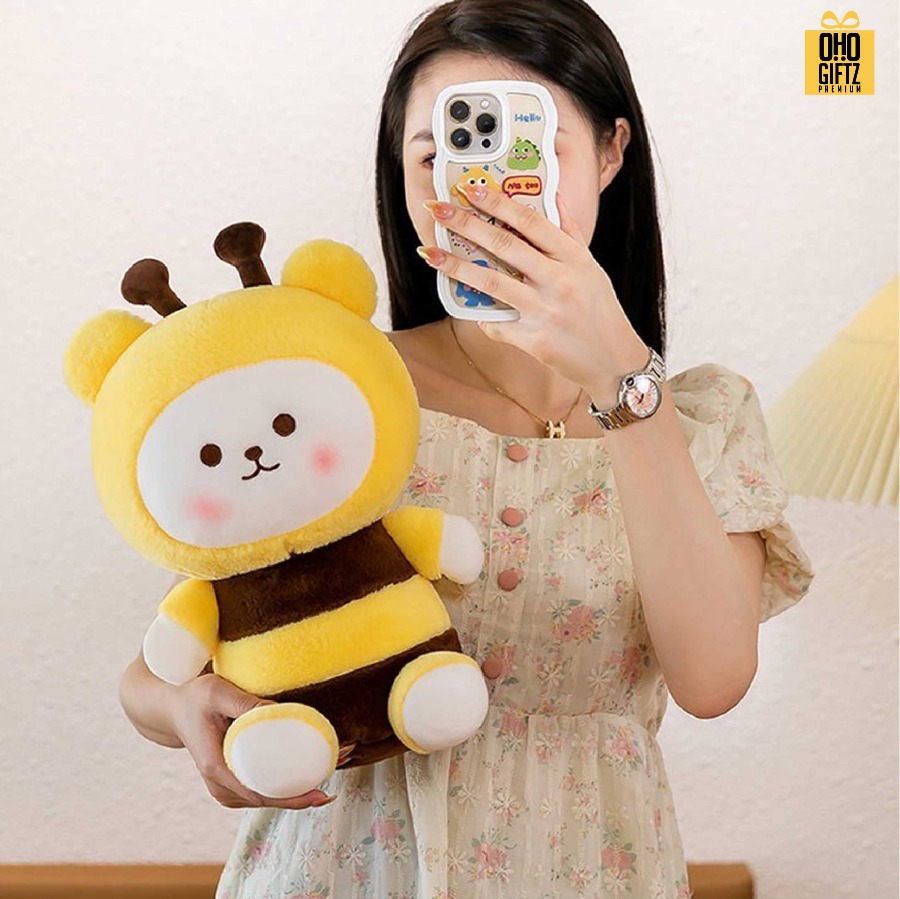 ตุ๊กตาผึ้งน้อยน่ารัก มีหลายขนาด สกรีนโลโก้ ทำเป็นของพรีเมี่ยมได้ 