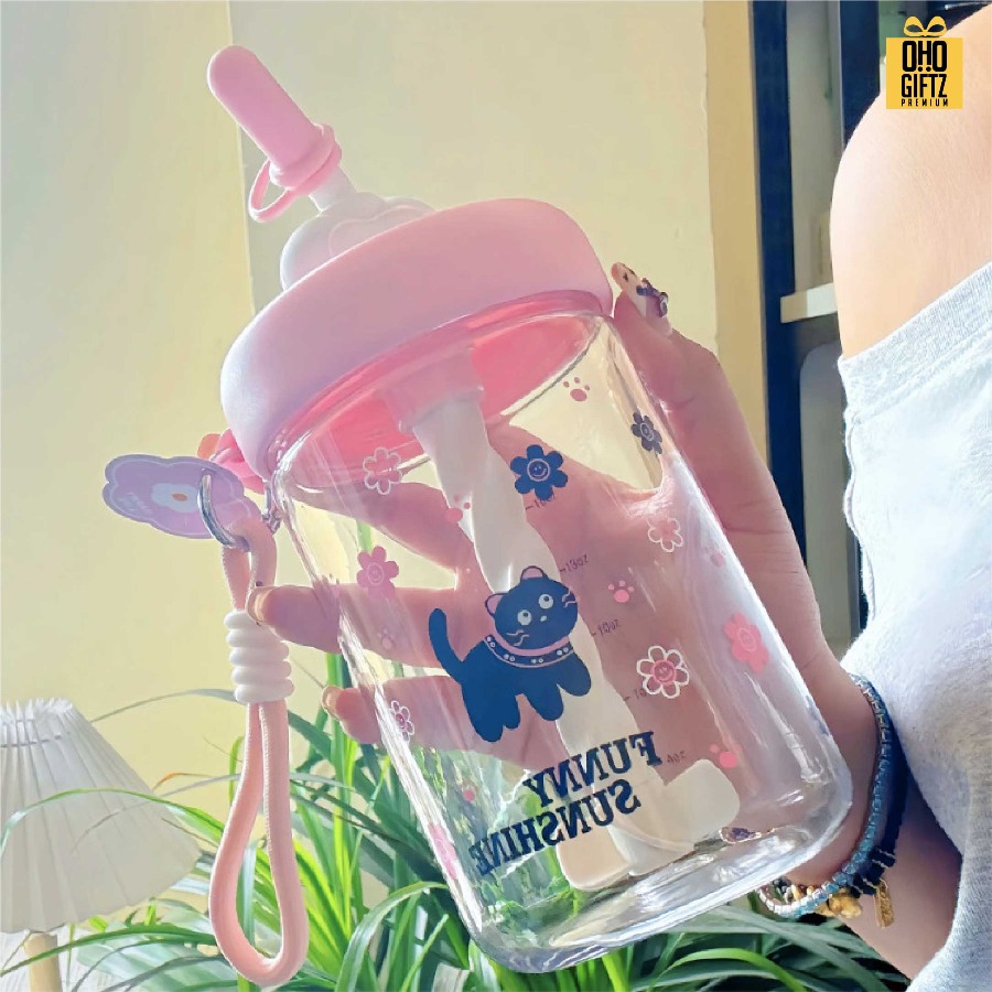 แก้วน้ำพลาสติก 750 ml. สกรีนโลโก้ ทำเป็นของพรีเมี่ยมได้