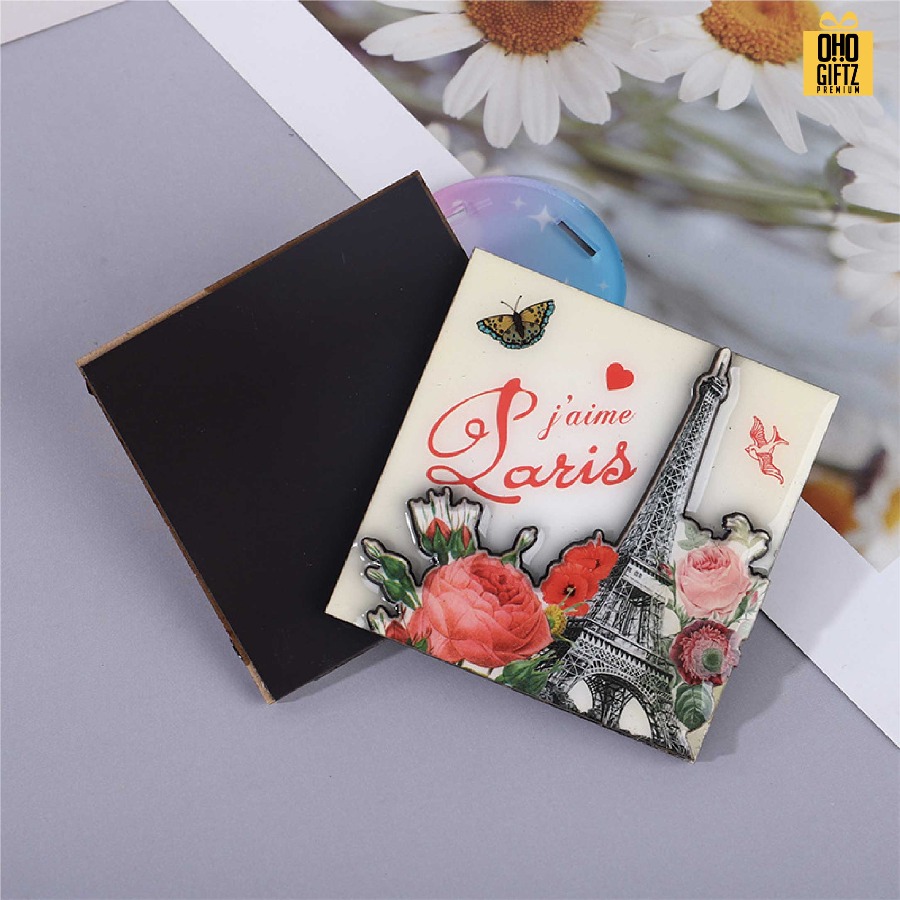 แม่เหล็กใส่ตู้เย็นไม้เคลือบเรซิ่น พิมพ์ภาพตามต้องการ รับผลิตพิมพ์ไม่จำกัดสี สกรีนโลโก้ ทำเป็นของพรีเมี่ยม ของชำร่วยได้