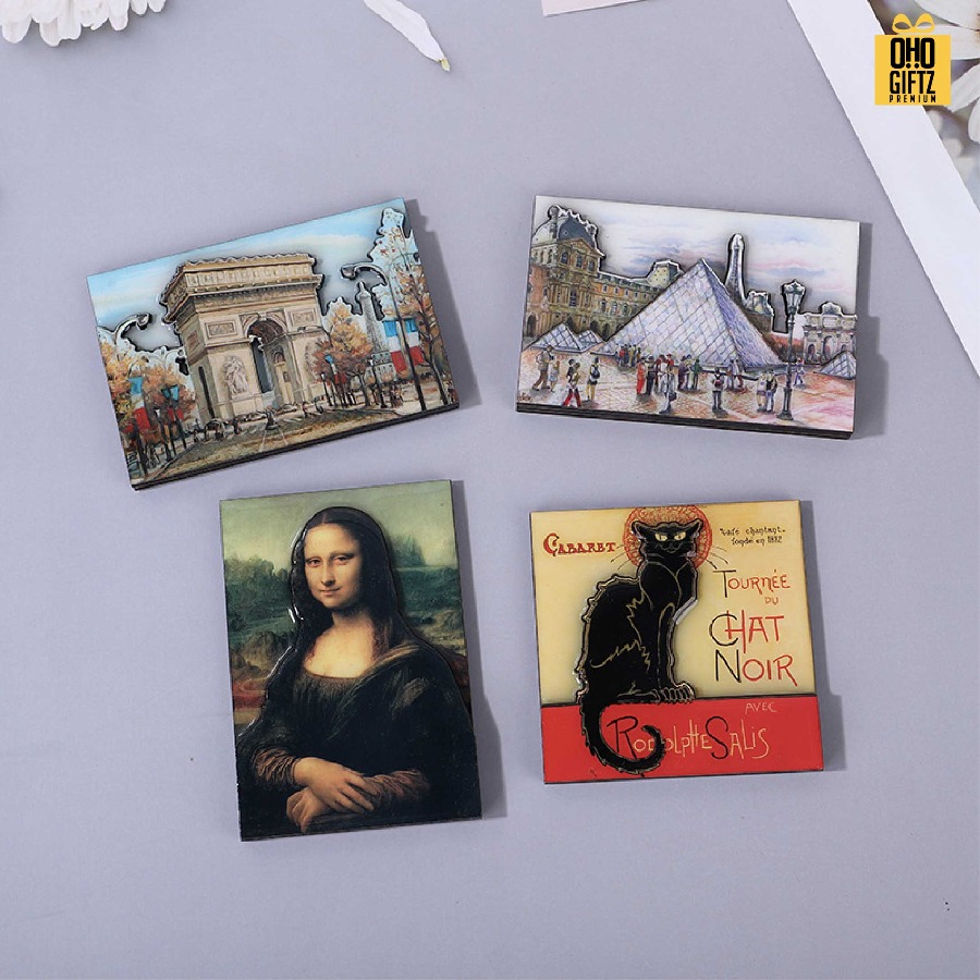 แม่เหล็กใส่ตู้เย็นไม้เคลือบเรซิ่น พิมพ์ภาพตามต้องการ รับผลิตพิมพ์ไม่จำกัดสี สกรีนโลโก้ ทำเป็นของพรีเมี่ยม ของชำร่วยได้