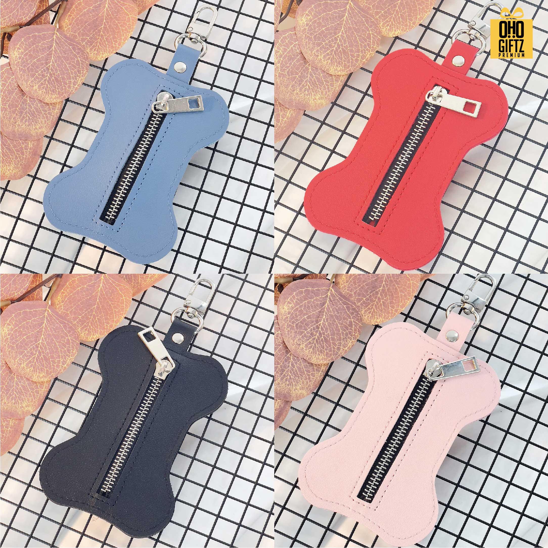 ซองหนัง PU กระดูก ใส่ถุงเก็บมูลสัตว์ สกรีนโลโก้ ทำเป็นของพรีเมี่ยม