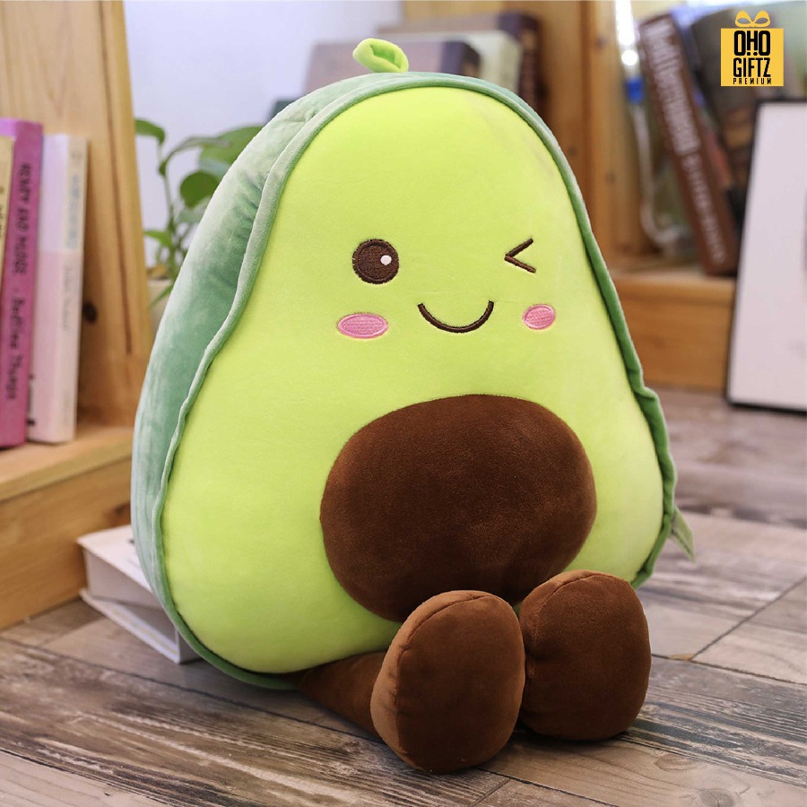 หมอนตุ๊กตาอะโวคาโด สกรีนโลโก้ ทำเป็นของพรีเมี่ยมได้ 
