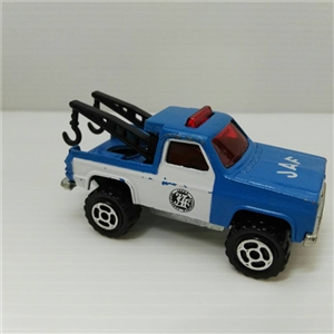 [MJ201] รถเหล็ก majorette มาจอเร็ตต์ Depanneuse รถกระบะJAFญี่ปุ่น สีฟ้าขาว ech.1/62