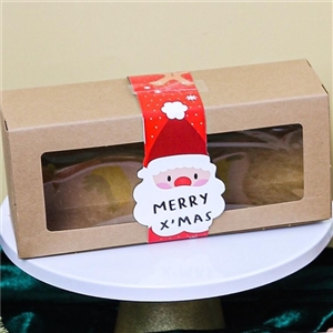 [0605009] กล่องใส่ขนม กล่องใส่เบเกอรี่ บรรจุภัณฑ์ กล่องใส่พายสับปะรด คราฟท์ 8x18x5.5 ซม.