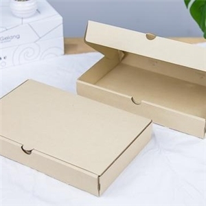 [2401038] กล่องใส่ของฝาก กล่องใส่สินค้า บรรจุภัณฑ์ กล่องลูกฟูกพรีเมี่ยมไม่มีหน้าต่าง 18x28x4.3 cm.
