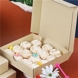 [0107035] กล่องใส่อาหาร กล่องใส่สินค้า บรรจุภัณฑ์ กล่องลูกฟูกพิซซ่า 6 นิ้ว