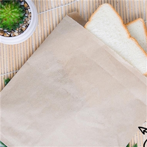 [1801065] ซองขนมปัง ซองเบเกอรี่ บรรจุภัณฑ์ ซองกระดาษสีน้ำตาล 16.5x17.5 ซม.