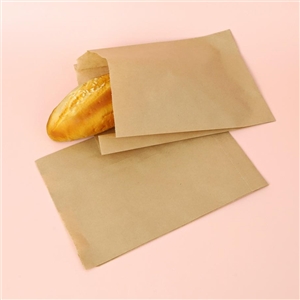 [1801056] ซองขนมปัง ซองเบเกอรี่ บรรจุภัณฑ์ ซองกระดาษพับข้างก้นแหลม 15.3x4.5x20.5 ซม. ฟู้ดเกรด