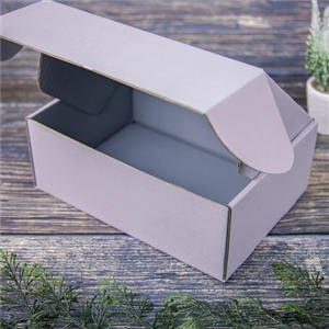 [2412019] กล่องของชำร่วย กล่อง กล่องบรรจุภัณฑ์ กล่องลูกฟูก แอชเกรย์ 17x24.5x9 ซม.