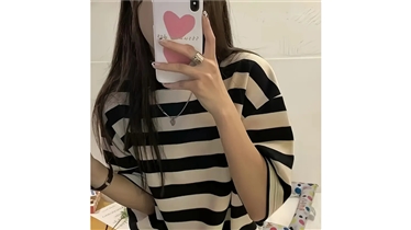 เสื้อยืดโอเวอร์ไซส์ลายทาง คลาสสิกไอเท็ม