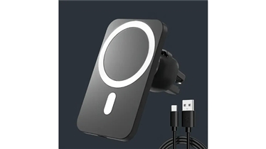 ที่ยึดมือถือพร้อมแท่นชาร์จไร้สายในรถยนต์