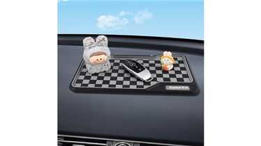 แผ่นรองกันลื่นในรถยนต์ พร้อมช่องแสดงเบอร์โทรชั่วคราว