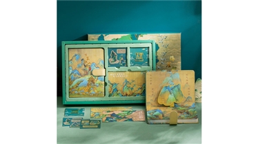 ชุดของขวัญเครื่องเขียนลายภาพวาดโบราณ