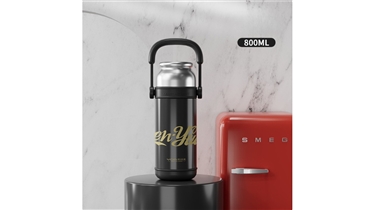 กระบอกน้ำสแตนเลส 800ml ดีไซน์ล้ำ พร้อมหูหิ้ว