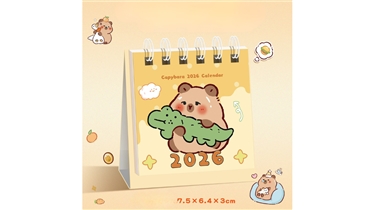 ปฏิทินตั้งโต๊ะขนาดเล็กพร้อมลายการ์ตูนน่ารัก