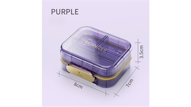 กล่องใส่ยาแบบพกพา แบ่งช่องชัดเจน พกง่าย ใช้งานสะดวก