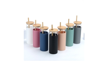 แก้วน้ำพร้อมหลอดไม้ไผ่ ดีไซน์มินิมอลรักษ์โลก