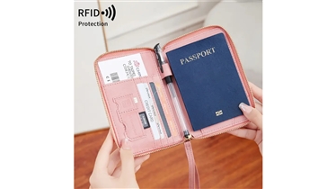 กระเป๋าใส่พาสปอร์ตป้องกัน RFID
