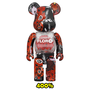 BE@RBRICK FLOR@ 400％ RED  (TC)