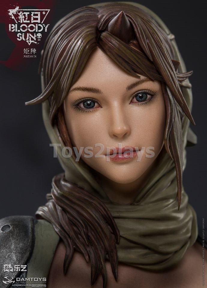 DAMTOYS x ARTPAGE Collab Artist Juzhen Illustration Bloody Sun- Dum 1:6 statue (CS031)