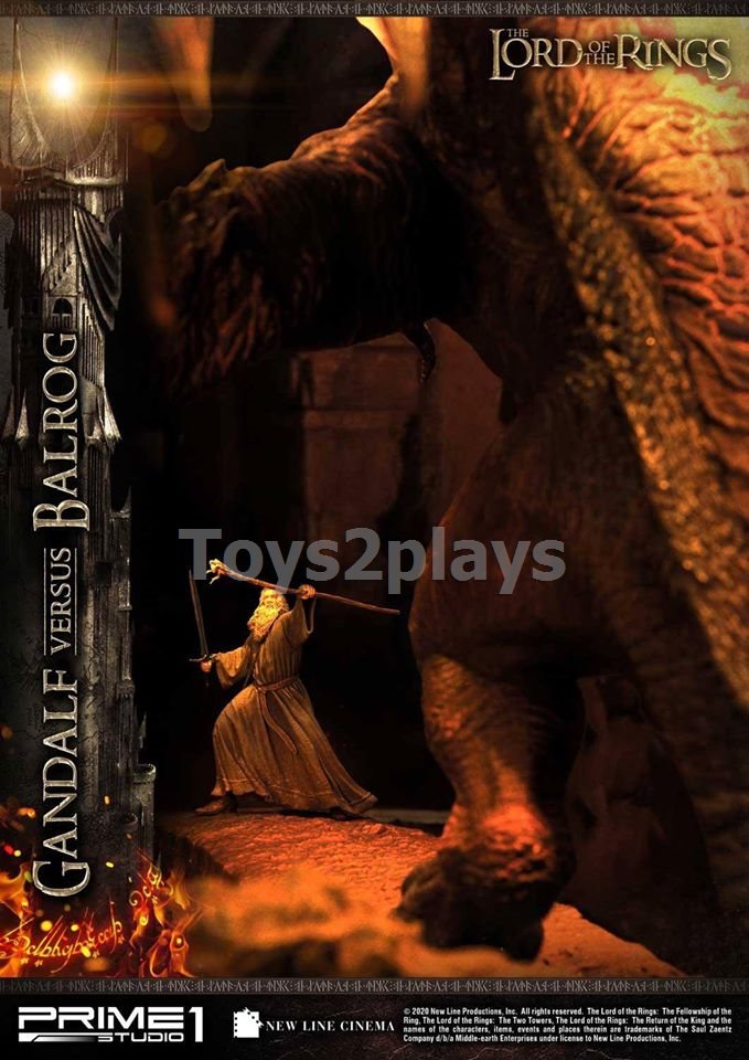 Prime 1 Studio PMLOTR-02 The Lord of the Rings Gandalf vs Balrog