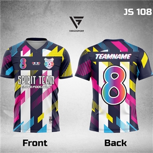 [vksport] เสื้อฟุตบอลพิมพ์ลาย คอวี เสื้อวิ่ง เสื้อพิมพ์ลาย รับผลิตเสื้อยูนิฟอร์ม เสื้อทีม เสื้อกิจกรรม