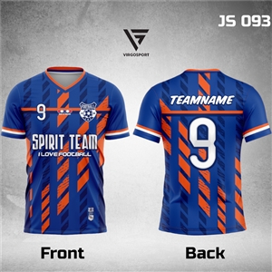 [vksport] เสื้อฟุตบอลพิมพ์ลาย คอวี เสื้อวิ่ง เสื้อพิมพ์ลาย รับผลิตเสื้อยูนิฟอร์ม เสื้อทีม เสื้อกิจกรรม