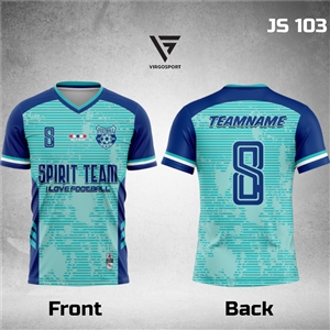 [vksport] เสื้อฟุตบอลพิมพ์ลาย คอวี เสื้อวิ่ง เสื้อพิมพ์ลาย รับผลิตเสื้อยูนิฟอร์ม เสื้อทีม เสื้อกิจกรรม