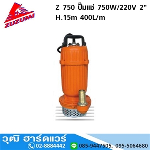 [Z-750-ZUZUMI] ZUZUMI Z 750 ปั๊มแช่ 750W/220V 2 H.13m 166L/m