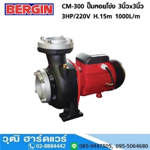 [CM-300-BERGIN] BERGIN CM-300 ปั๊มหอยโข่ง 3นิ้วx3นิ้ว 3HP/220V H.15m 1000L/m