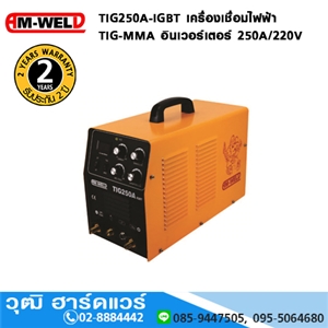 [TIG250A-IGBT-AM] AM-WELD TIG250A-IGBT เครื่องเชื่อมไฟฟ้า TIG-MMA อินเวอร์เตอร์ 250A/220V