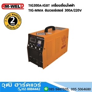 [TIG300A-IGBT-AM] AM-WELD TIG300A-IGBT เครื่องเชื่อมไฟฟ้า TIG-MMA อินเวอร์เตอร์ 300A/220V