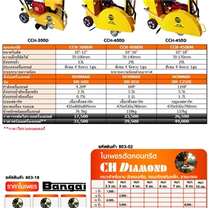 [CCH-400DH] BERGIN CCH-400DH รถตัดถนน ขนาดกลาง 10-16  เครื่องดีเซล 6HP