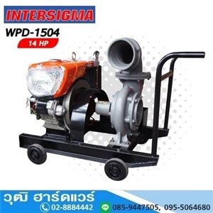 [WPD-1504] INTERSIGIMA WPD-1504 เครื่องสูบน้ำ 6นิ้วx6นิ้ว เครื่องยนต์ดีเซล 14HP (มือหมุน)